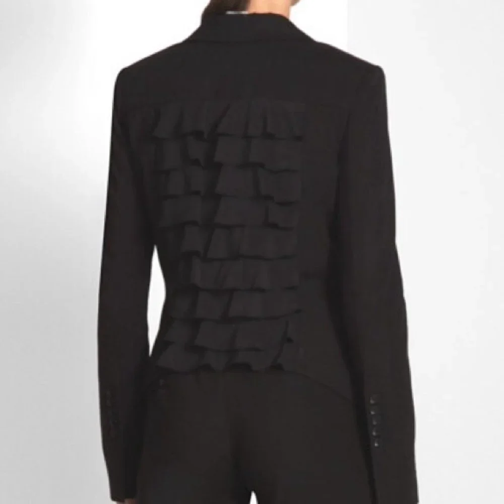 BCBG MAXAZRIA ADOREE Ruffleback Blazer - Picture 1 of 6